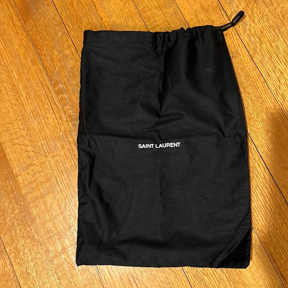 Draw string authentic fabric Saint Laurent bag💖